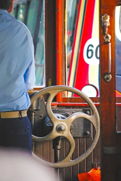 Cropped Shot Tram Driver Buenos Aires Argentina — Stock Photo, Image