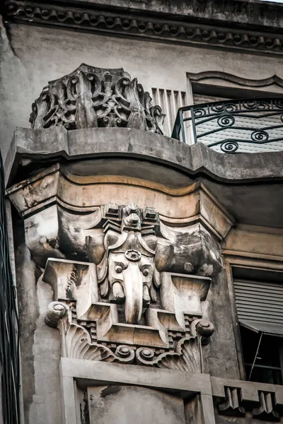 Close Shot Sculpture Detail Antique Building — Fotografia de Stock