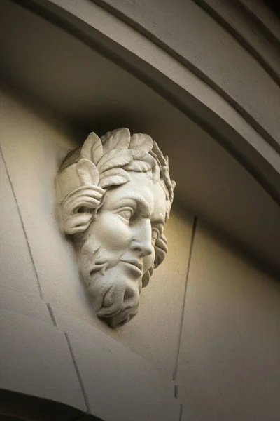 Close Shot Sculpture Detail Antique Building — стоковое фото