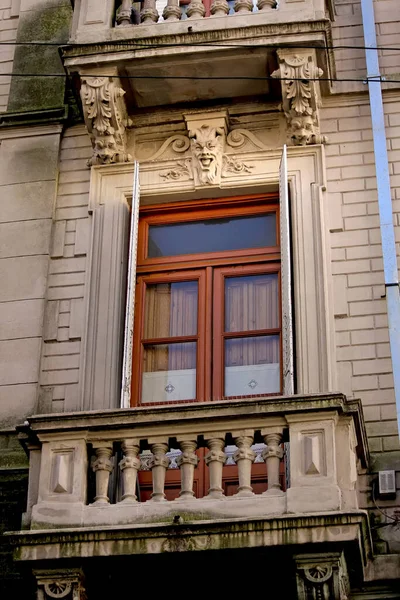 Close Shot Window Antique Building — Photo