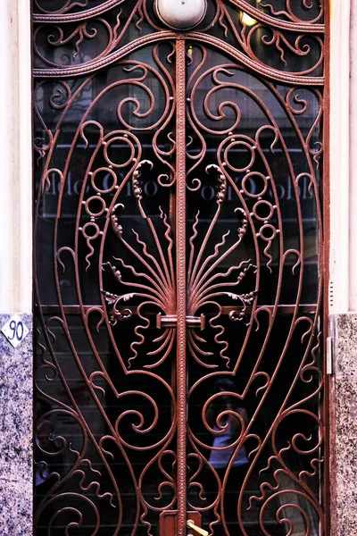 Close Shot Doors Antique Building — Stock Photo, Image