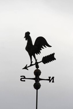 Buenos Aires 'in çatısında rüzgar gülü.