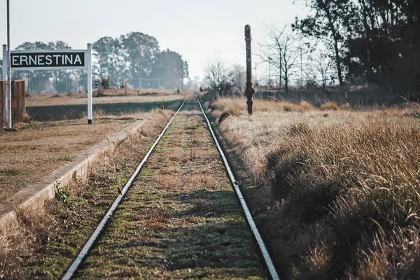 Railway Tracks Road — Stock Photo, Image