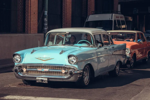 Buenos Aires Argentina November 7Th 2019 Vintage Cars Street — Stock Photo, Image