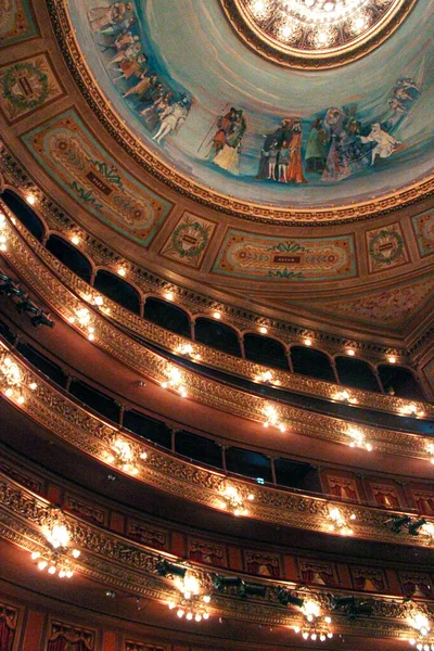Interno Della Vecchia Sala Del Teatro — Foto Stock