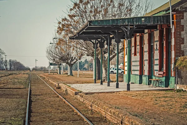 Small Train Station Countryside — Stock Photo, Image