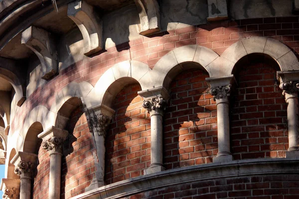 Detalj Den Gamla Byggnaden Staden — Stockfoto