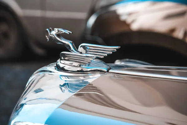 Buenos Aires Argentina Listopadu 2019 Vintage Car Hood Ornament — Stock fotografie