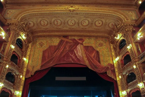 Interior Salão Teatro Velho — Fotografia de Stock