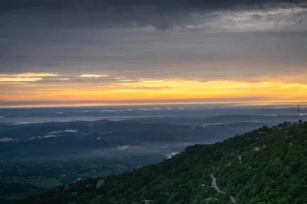 Schöne Aussicht Auf Hügel Himachal Bei Sonnenuntergang — Stockfoto