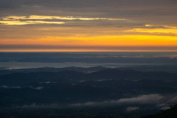 Prachtig Uitzicht Heuvels Himachal Tijdens Zonsondergang — Stockfoto