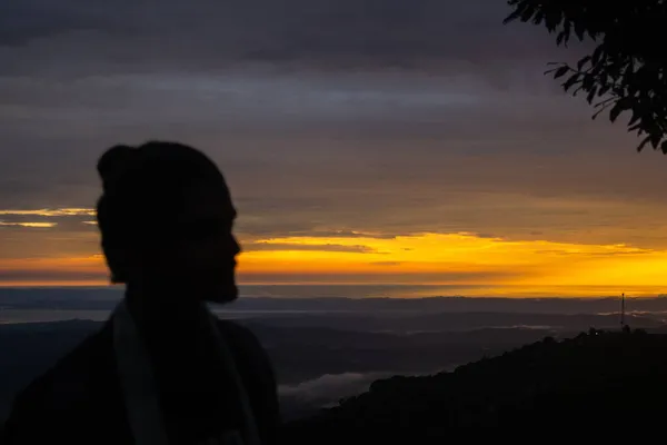 Schöne Aussicht Auf Hügel Himachal Bei Sonnenuntergang — Stockfoto