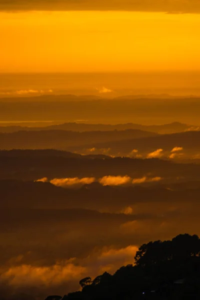 Krásný Výhled Kopce Himachal Při Západu Slunce — Stock fotografie