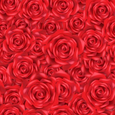ed rose çalılığı duvar kağıdı veya arkaplan için dikişsiz vektör çizimi