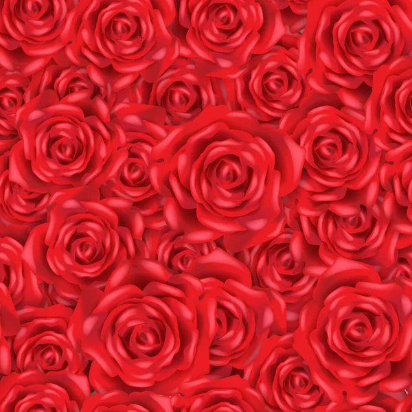 Rose Busch Nahtlose Muster Vektor Illustration Für Tapete Oder Hintergrund — Stockvektor