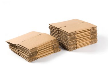 Beyaz Arkaplanda İzole Edilmiş Tahta Yığını