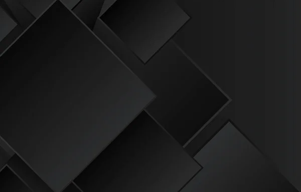 Achtergrond Donker Zwart Met Stijl Vierkant — Stockvector