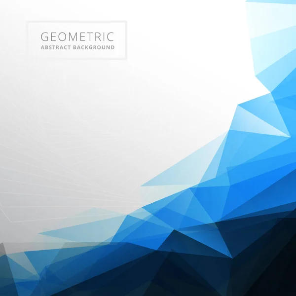 抽象的な青い幾何学ビジネステンプレートのデザイン — ストックベクタ