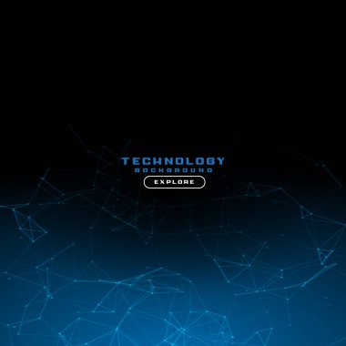 Mavi ışıkları olan soyut teknoloji arkaplanı