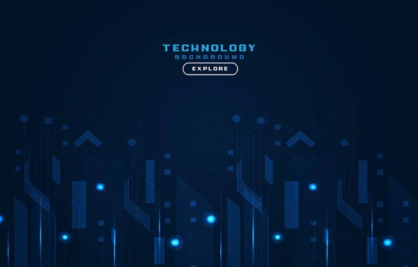 Tecnologia Moderna Fundo Estilo Futurista — Vetor de Stock