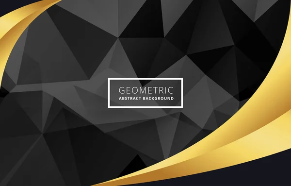 Schwarz Gold Farbe Luxus Diamant Muster Hintergrund — Stockvektor