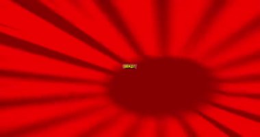 Çılgın Hoşgeldin. Hareket posteri. 4k animasyon çizgi roman kelime metni soyut çizgi roman arkaplanı üzerinde hareket ediyor. Retro pop sanat tarzı.