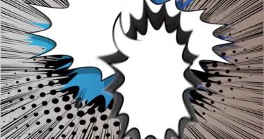 Güzel Hanuka. Kutlama Hareketi posteri. 4k animasyon çizgi roman kelime metni soyut çizgi roman arkaplanı üzerinde hareket ediyor. Tatiller için geçmişe dönük pop sanatı klibi.