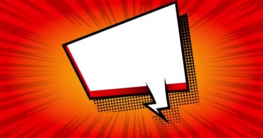 Çizgi roman geçmişi. Hareket posteri. 4k animasyon çizgi roman, değişen elementler, duvar kağıtları. Retro pop sanatının arka planı.