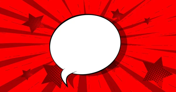 Estilo Retro Cómic Speech Bubble Background Fondo Dibujos Animados Manga — Archivo Imágenes Vectoriales