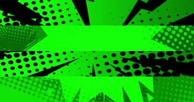 Çizgi roman geçmişi. Hareket posteri. 4k animasyon çizgi roman, değişen elementler, duvar kağıtları. Retro pop sanatının arka planı.