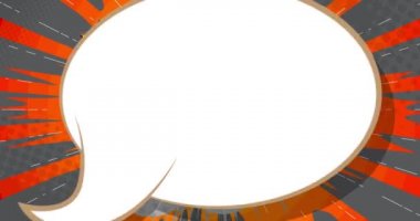 Çizgi roman geçmişi. Hareket posteri. 4k animasyon çizgi roman, değişen elementler, duvar kağıtları. Retro pop sanatının arka planı.