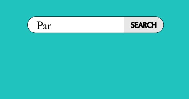 Metni Part Time Olan Sanal Arama Çubuğu Şadamı Sağ Işaret — Stok video