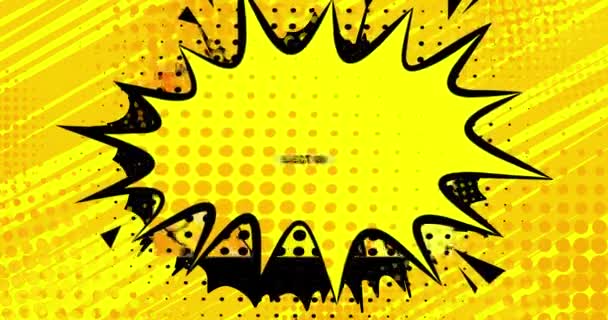 Вибори Постер Руху Анімований Текст Книги Коміксів Рухається Фоні Абстрактних — стокове відео