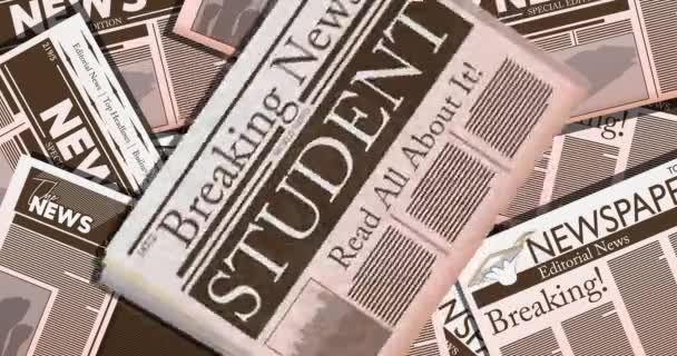 Newspaper Text Wildlife Headline Resolution Cartoon Animation Showing News Printed — Stock Video © NoraVector #552792994 Newspaper Text Wildlife Headline Resolution Cartoon Animation Showing News Printed — Stock Video © NoraVector #552792994