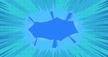 Retro karikatür tarzı arka plan. Manga karikatür arkaplan videosu. Pop sanat çizgi roman tanıtımı. Hareket posteri. 4k animasyon hareketi, değişen duvar kağıdı.