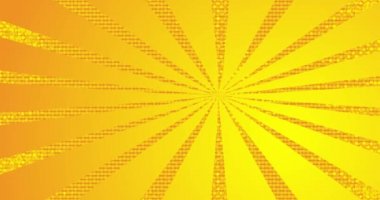 Retro karikatür tarzı arka plan. Manga karikatür arkaplan videosu. Pop sanat çizgi roman tanıtımı. Hareket posteri. 4k animasyon hareketi, değişen duvar kağıdı.