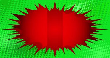 Çizgi roman arkaplan animasyonlu konuşma balonu, çizgi roman tarzı. Retro manga çizgi film arkaplanı.