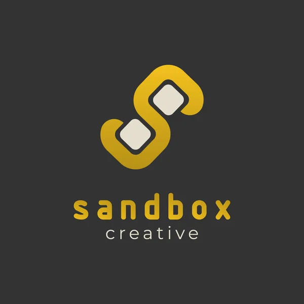Betűs Logó Sablon Egyedülálló Kreatív Logotípus — Stock Vector