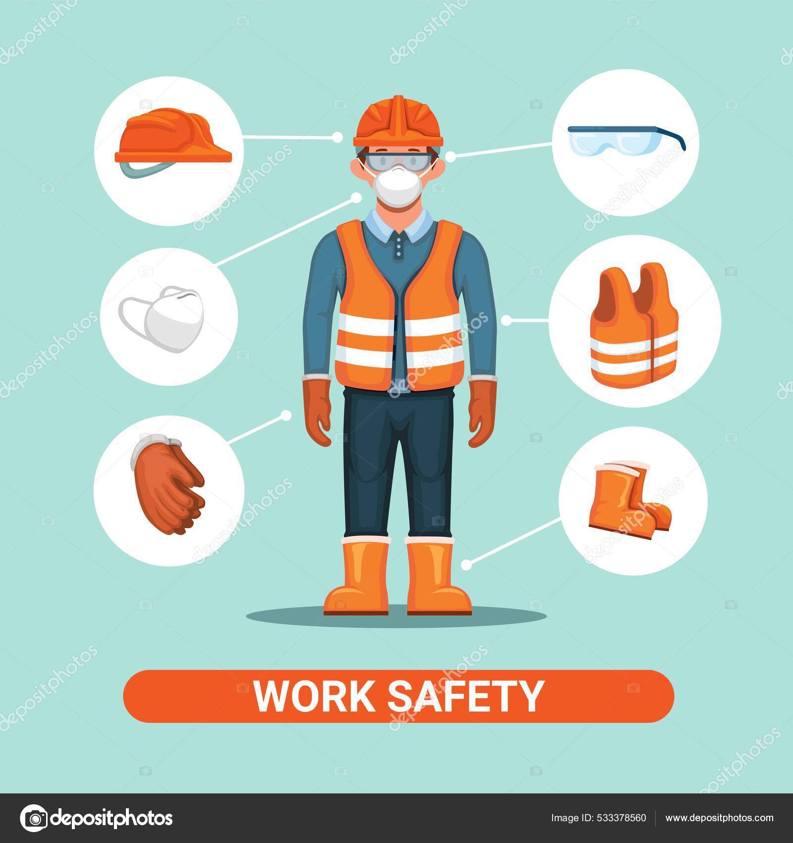 Uniforme Seguridad Laboral Construcción Trabajador Equipo