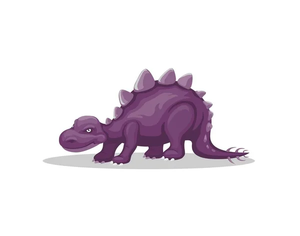 Stegosaurus Dinosaurus Spesies Karakter Vektor Ilustrasi - Stok Vektor