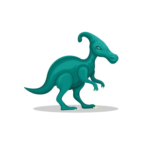 Parasaurolophus Dinosaurus Znak Maskot Ilustrační Vektor — Stockový vektor