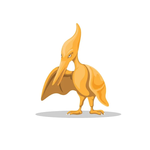 Pterodactyl Dinosaurus Faj Karakter Kabala Illusztráció Vektor — Stock Vector
