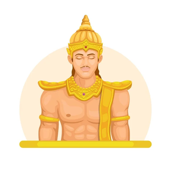 Mahabharata Dieu Figure Personnage Dans Hindou Religion Illustration Vecteur — Image vectorielle