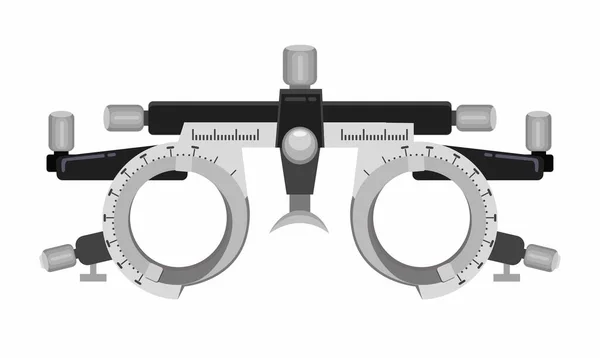 Eye Test Glasses Lens Optical Trial Test Illustration Vector — Stock Vector