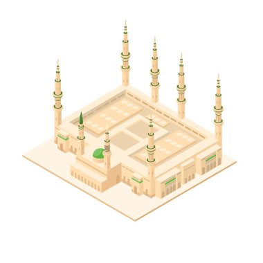 Madinah Suudi Arabistan 'daki El-Mescid Nabawi camii.