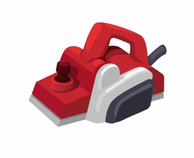 Elektrikli ahşap öğütücü marangoz çalışma aracı nesne çizim vektörü