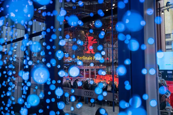 Berlin Allemagne Février 2020 Façade Palais Berlinale Berlin Théâtre Potsdamer Images De Stock Libres De Droits