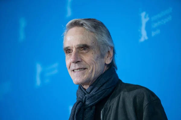 Jeremy Irons Posa Photocall Del Jurado 70º Festival Cine Berlinale Imagen de stock