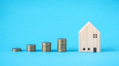 Mortgage concept by money house,banking concept.Concept of Investment property.