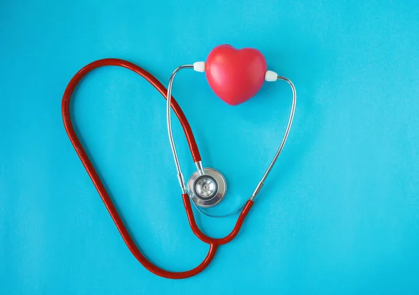 Heart Stethoscope Heart Health Saving Life Healthcare Concept Fotografia Stock